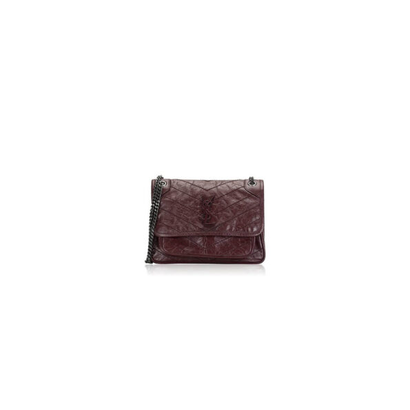 YSL Niki Medium In Crinkled Vintage Leather