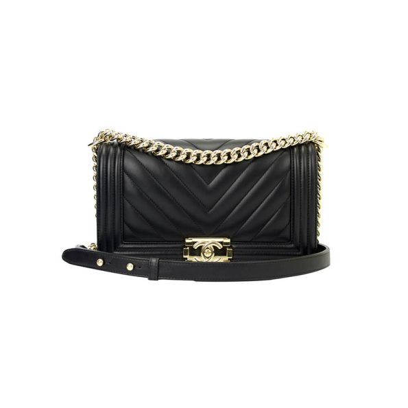 Chanel Chevron Boy Handbag