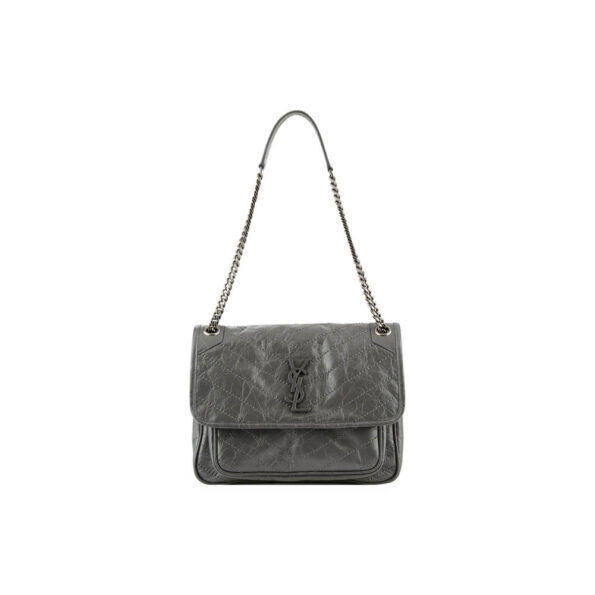 YSL Niki Medium In Crinkled Vintage Leather