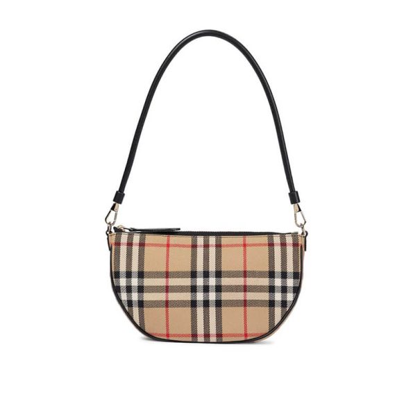 Burberry Olympia Pouch Checked Shoulder Bag