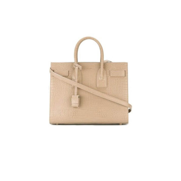 YSL Sac De Jour Baby In Crocodile-Embossed