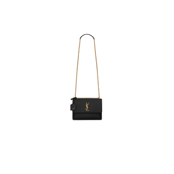 YSL Sunset Medium Chain Bag In Smooth Leather