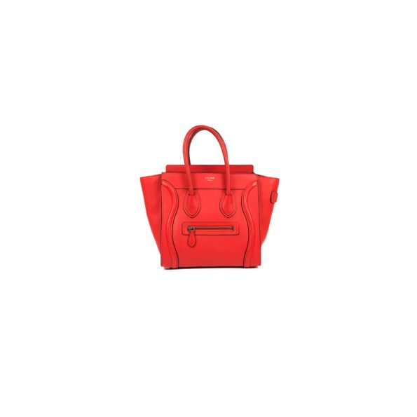 Celine Micro Luggage Handbag In Calfskin
