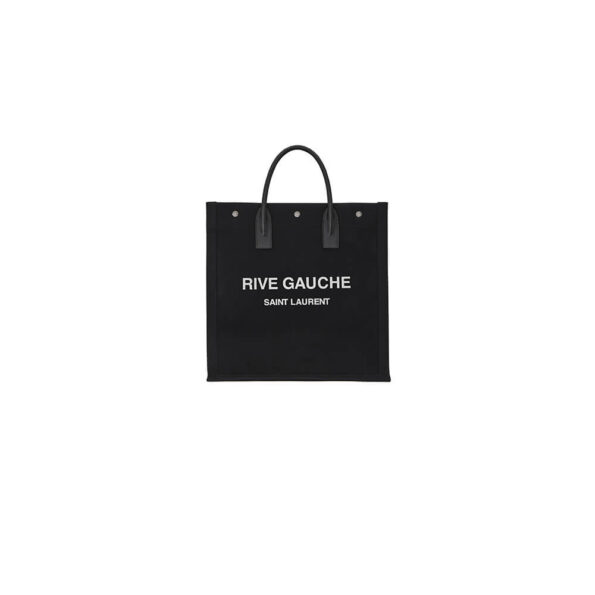 YSL Rive Gauche North/South Ysl-Tote Bag In Printed Canvas And Leather