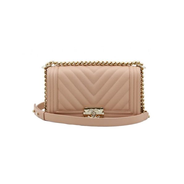 Chanel Chevron Boy Handbag