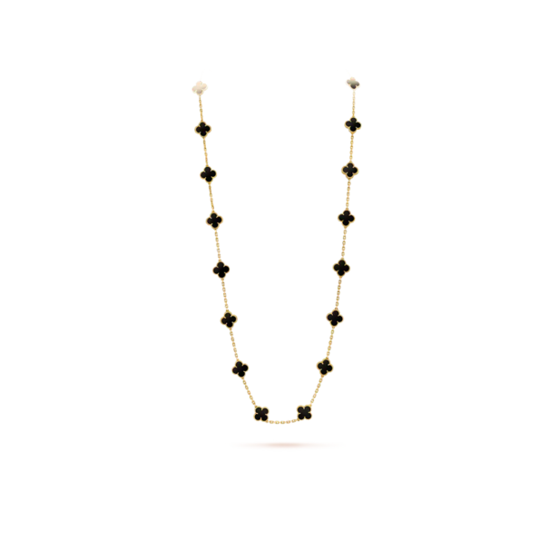 Vintage Alhambra long necklace, 20 motifs