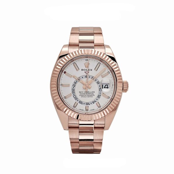Rolex Sky-Dweller 326935 Rose Gold White Dial