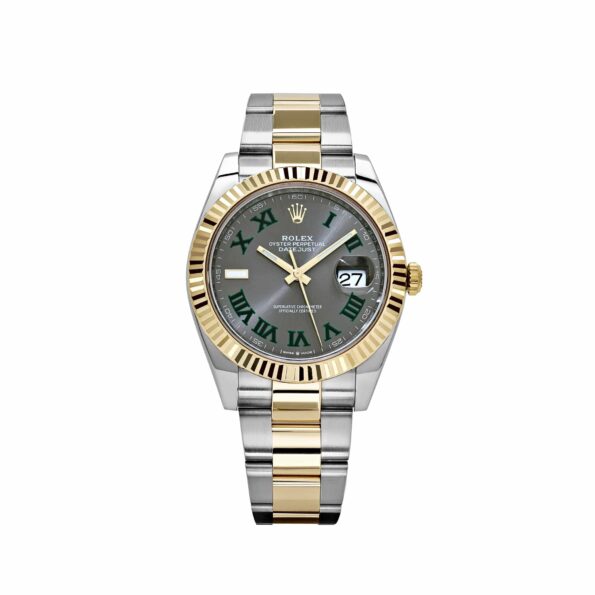 Rolex Datejust 41 126333 Yellow Gold Stainless Steel Wimbledon Slate Dial Oyster (2024)
