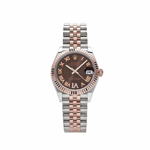 Rolex Datejust 31 278271 ‘Ladies’ Rose Gold Stainless Steel Roman Chocolate Dial Jubilee (2024)