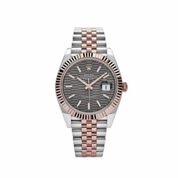 Rolex Datejust 41 126331 Rose Gold Stainless Steel Grey Motif Dial Jubilee (2024)