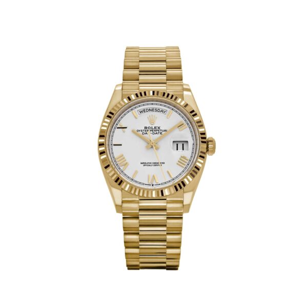 Rolex Day-Date 36 128238 Yellow Gold White Dial (2022)