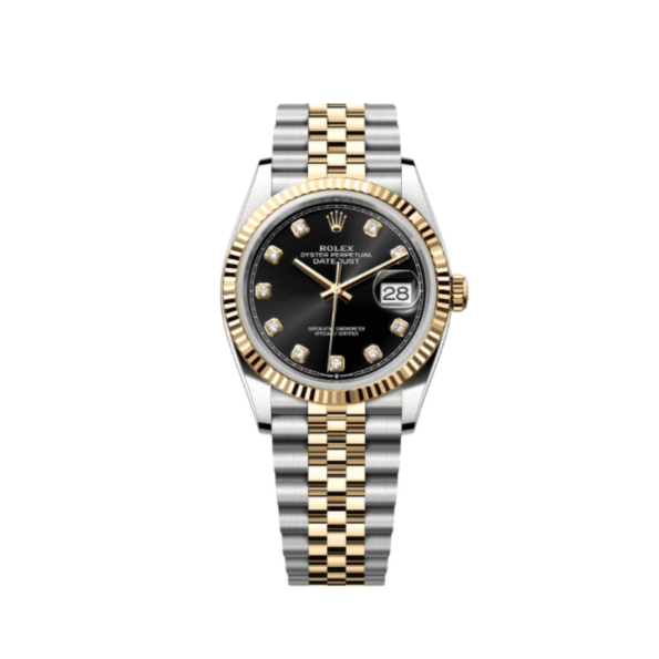 Rolex Datejust 36 126233 Stainless Steel Yellow Gold Black Diamond Dial Jubilee (2024)