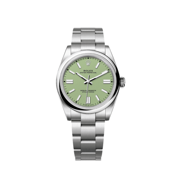 Rolex Oyster Perpetual 41 134300 Stainless Steel Pistachio Dial