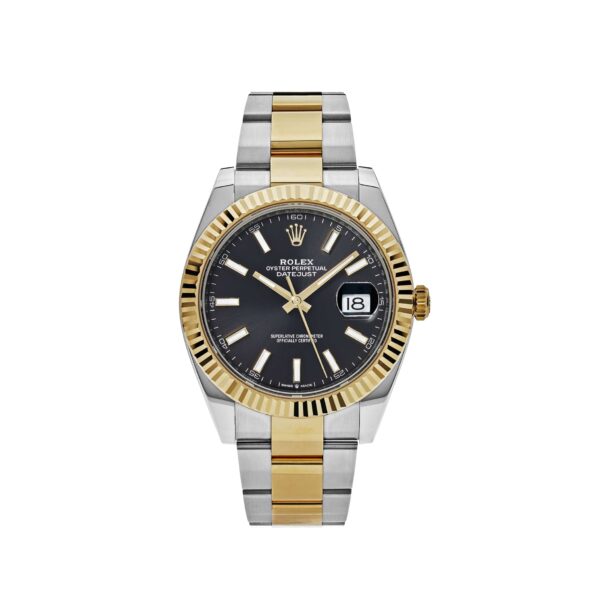 Rolex Datejust 41 126333 Yellow Gold Stainless Steel Black Dial Oyster (2024)