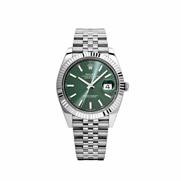 Rolex Datejust 41 126334 Stainless Steel Green Dial Jubilee (2022)