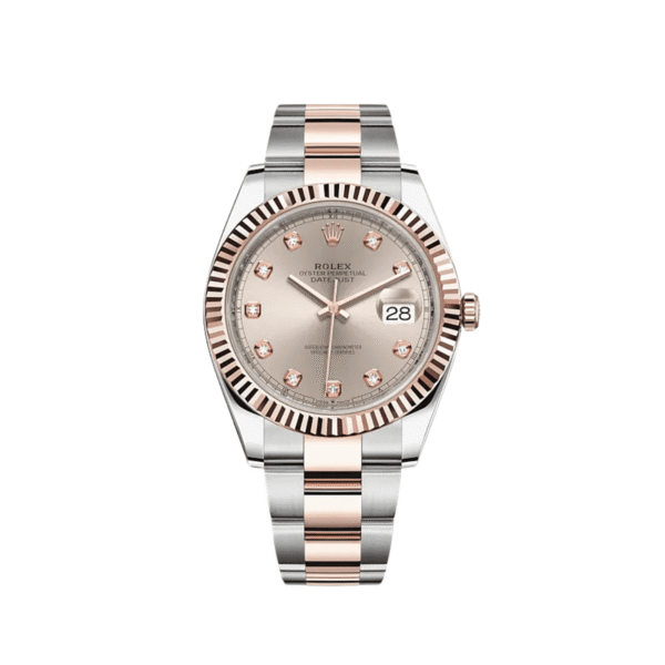 Rolex Datejust 41 126331 Rose Gold Stainless Steel Sundust Diamond Dial (2022)