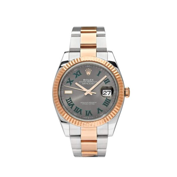 Rolex Datejust 41 126331 ‘Wimbledon’ Rose Gold Stainless Steel