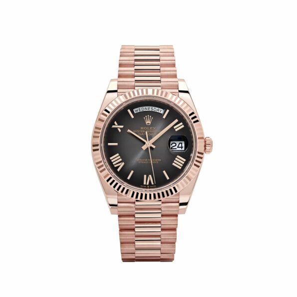 Rolex Day-Date 40 228235 Rose Gold Slate Ombre Dial