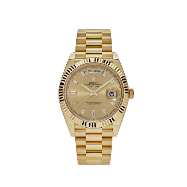 Rolex Day-Date 40 228238 Yellow Gold Champagne Diamond Dial (2024)