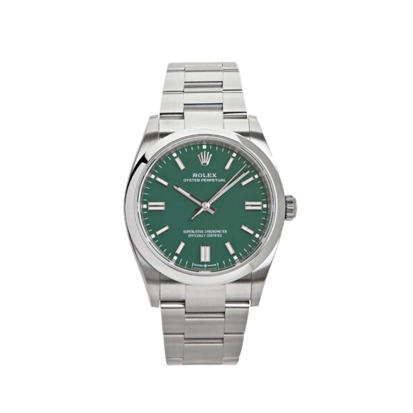 Rolex Oyster Perpetual 36 126000 Stainless Steel Green Dial