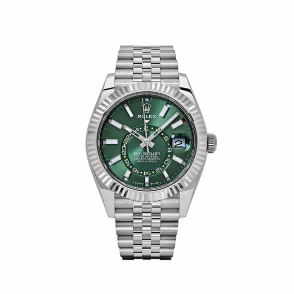 Rolex Sky-Dweller 336934 Stainless Steel Green Dial Jubilee (2025)