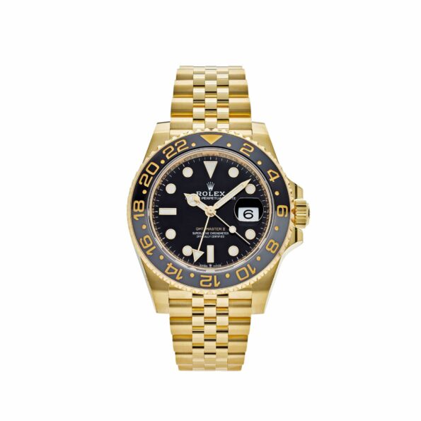 Rolex GMT-Master II 126718GRNR Yellow Gold Black Dial Jubilee (2023)