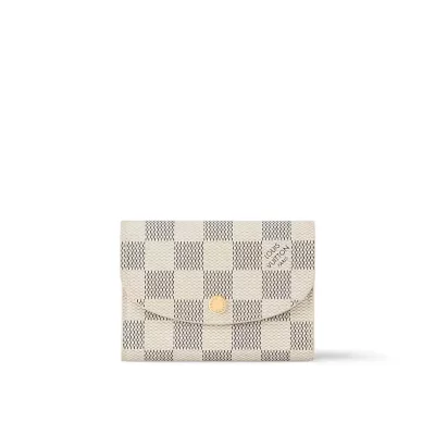 LV Rosalie Coin Purse Damier Azur Canvas